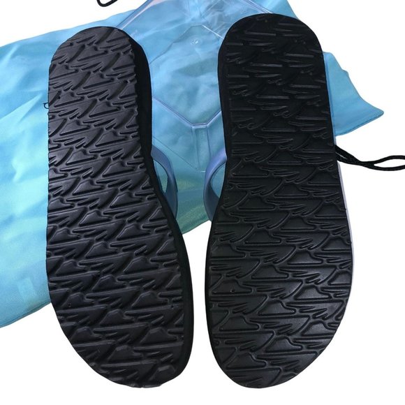 Barbary Hut Flip Flops Blue with Bag Size 9 - Picture 4 of 5